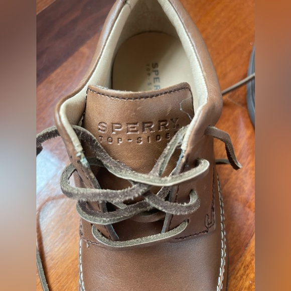 NWB Men SPERRY TOPSIDER Oxford Leather JAMESTOWN WING TIP BROWN Dress Shoes 8M - Picture 11 of 16